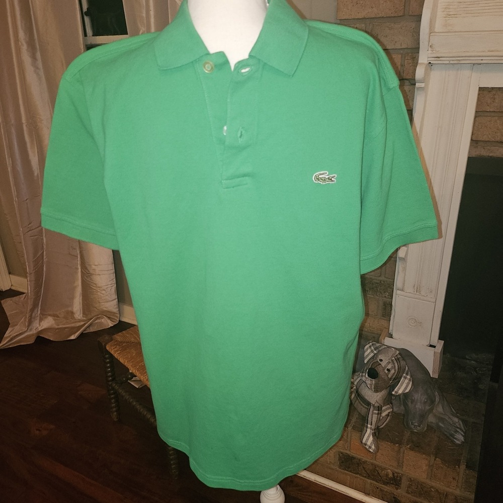 Lacoste Classic Mens Green Polo XXL. Quiet Luxury. Preppy. Old Money. Golf.